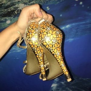 Gold heels
